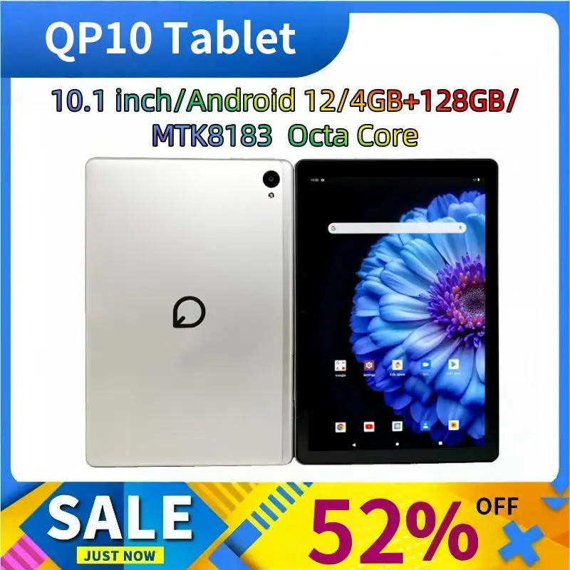 Type-C 10.1 INCH Tablets Android 12 MTK8183 Octa Core CPU 4GB RAM 128GB ROM 6000mAh Battery Bluetooth 5.0 GPS 8.0MP+13.0MP ﻿