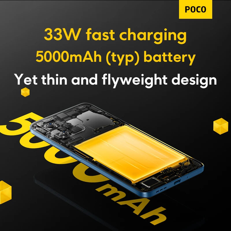 Global Version POCO X5 5G 128GB/256GB Cellphone 120Hz AMOLED DotDisplay Snapdragon 695 NFC 33W Fast Charging 48MP Camera
