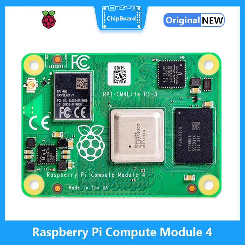 Raspberry Pi CM4 with WiFi Bluetooth Support - 1GB/2GB/4GB/8GB RAM And eMMC Storage (8GB/16GB/32GB) Lite Option Av