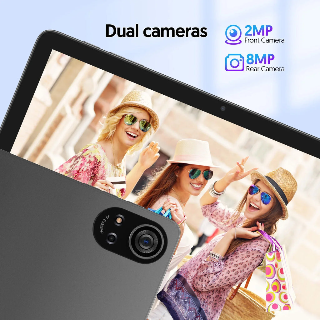 BAKEN 10-inch Android 15 tablet, A333 penta-core processor, 24GB (6GB + 18GB expansion) RAM + 128GB ROM, 5G WiFi, 8000mAh