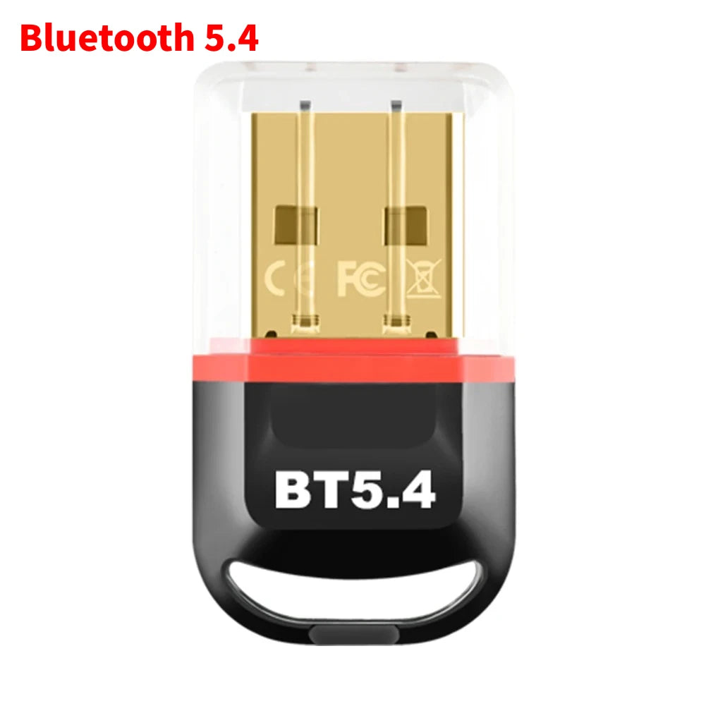 USB Bluetooth 5.4 5.3 Dongle Adapter for PC Speaker Wireless Mouse Keyboard Music Audio Receiver Transmitter Drive free