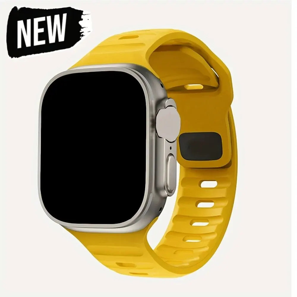 Soft Silicone Strap For Apple Watch Band Ultra 49mm 44mm 45mm 42mm 41mm 42mm 38mm Sport Watchband IWatch Serise 9 8 7 6 Bracelet