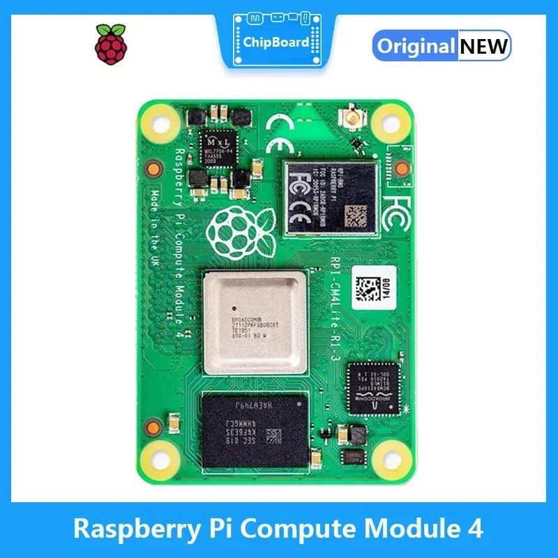 Raspberry Pi CM4 with WiFi Bluetooth Support - 1GB/2GB/4GB/8GB RAM And eMMC Storage (8GB/16GB/32GB) Lite Option Av
