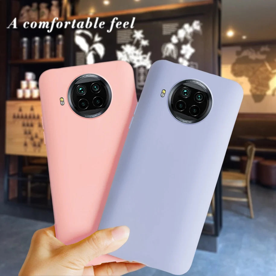 For Xiaomi Mi 10T Lite Case Liquid Silicone Phone Cover For Xiaomi 10T Lite 5G 128 GB Fundas Cover on Xiomi mi10T Lite Soft Case