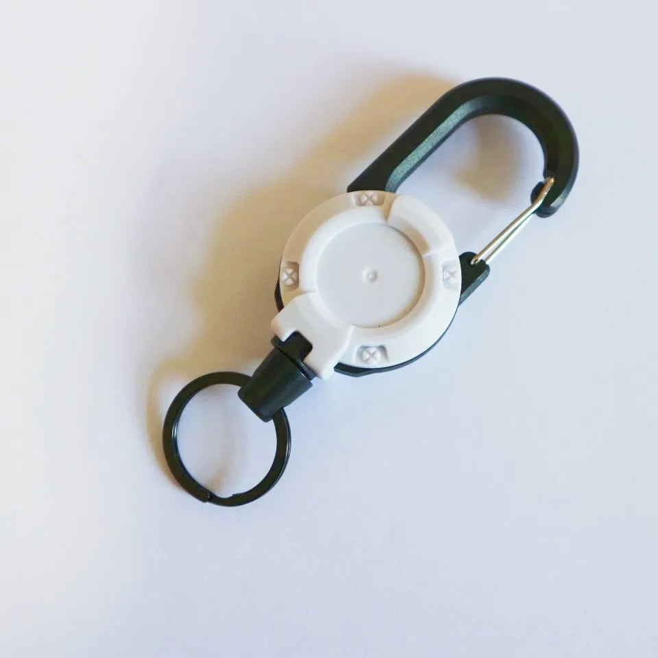 1/3Pcs Automatic Retractable Wire Rope Antitheft Easy-to-pull Buckle Rope Elastic Keychain Sporty Retractable Key Ring Anti Lost