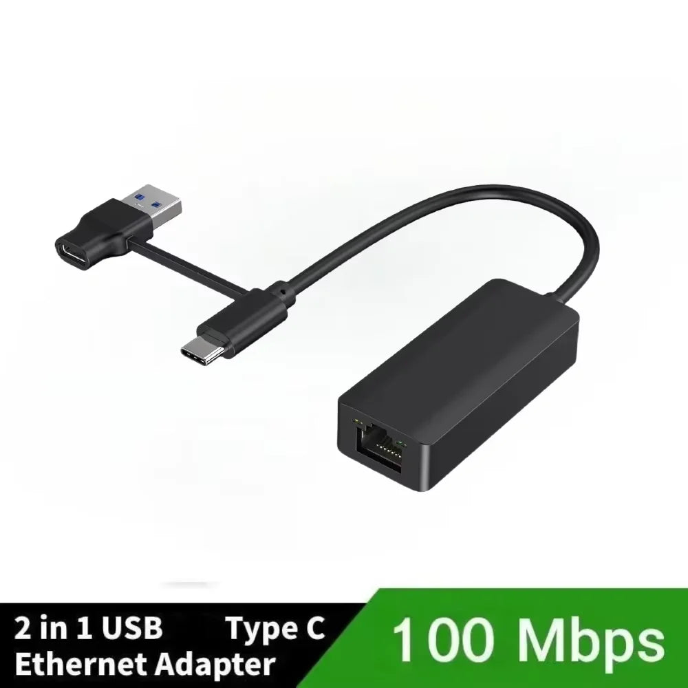 USB C to 5Gbps Ethernet Adapter RJ45 USB 3.2 Gigabit Network Adapter 5000Mbps Type C Ethernet Card For Windows 10/11 Mac OS 11