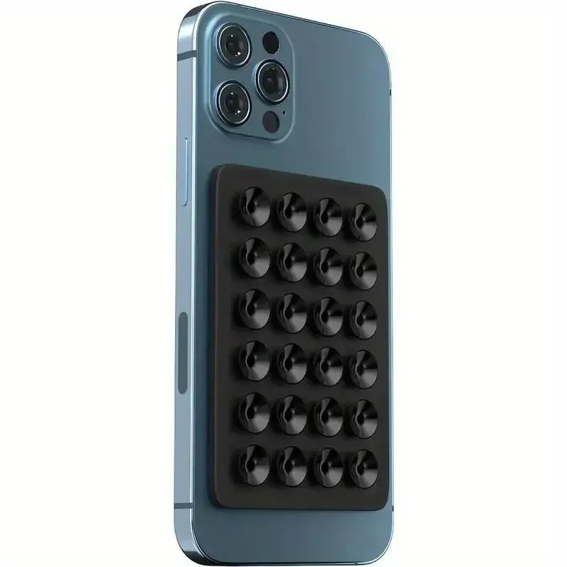 Candy Color Silicone Suction Phone Case Mount Non Slip Suction Cup Phone Stand Silicone Phone Holder For Selfies and Videos