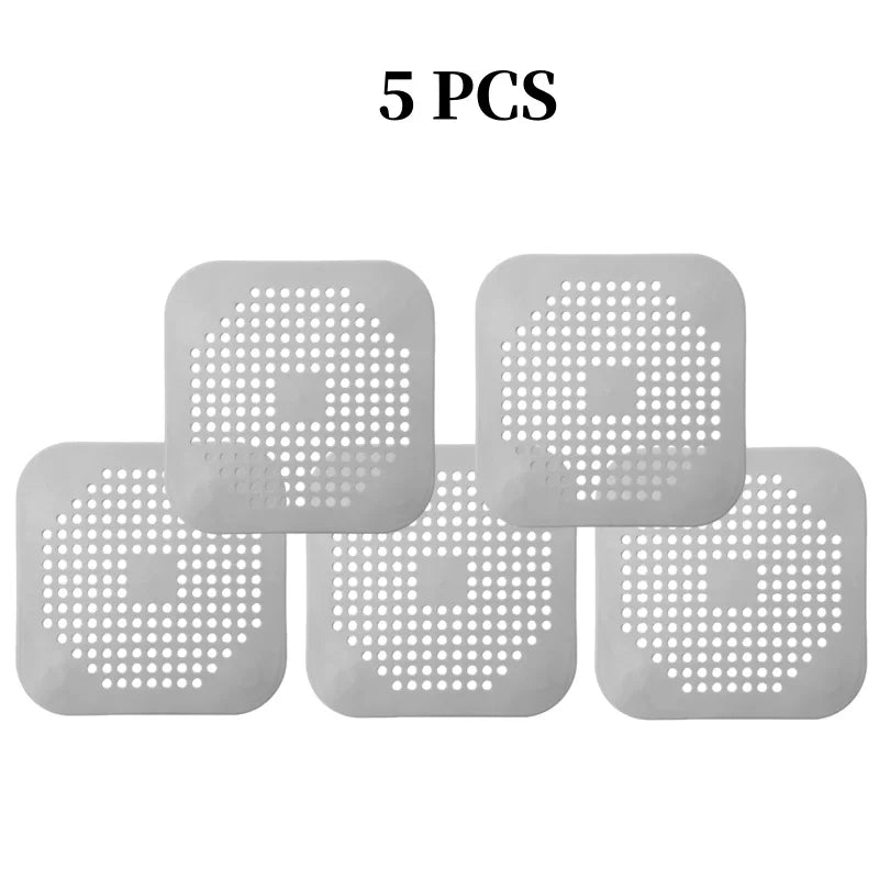 Silicone With Suction Cup Floor Drain Sticker Bathroom Sewer Hair Filter Drain Cover Home Floor Drain Mat Bathroom Accessories