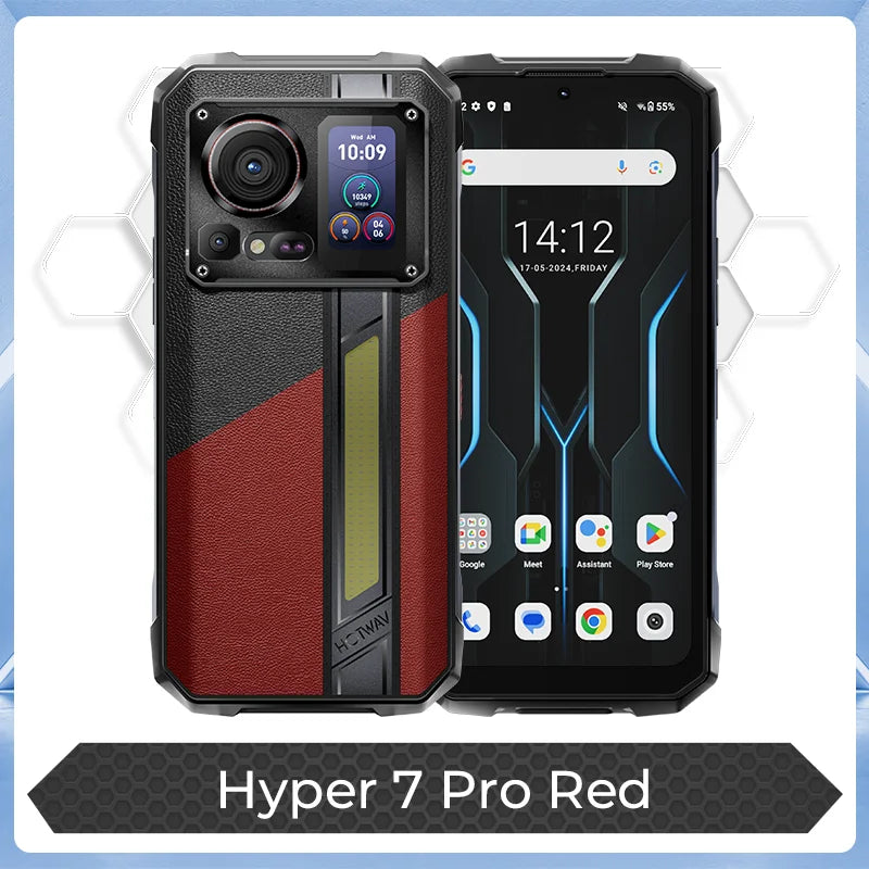 HOTWAV Hyper 7 Pro Rugged Phone Dimensity 7050 5G 200MP Android 14 6.6'' FHD+ 120Hz Smartphone 36GB 256GB 10800mAh 33W Cellphone