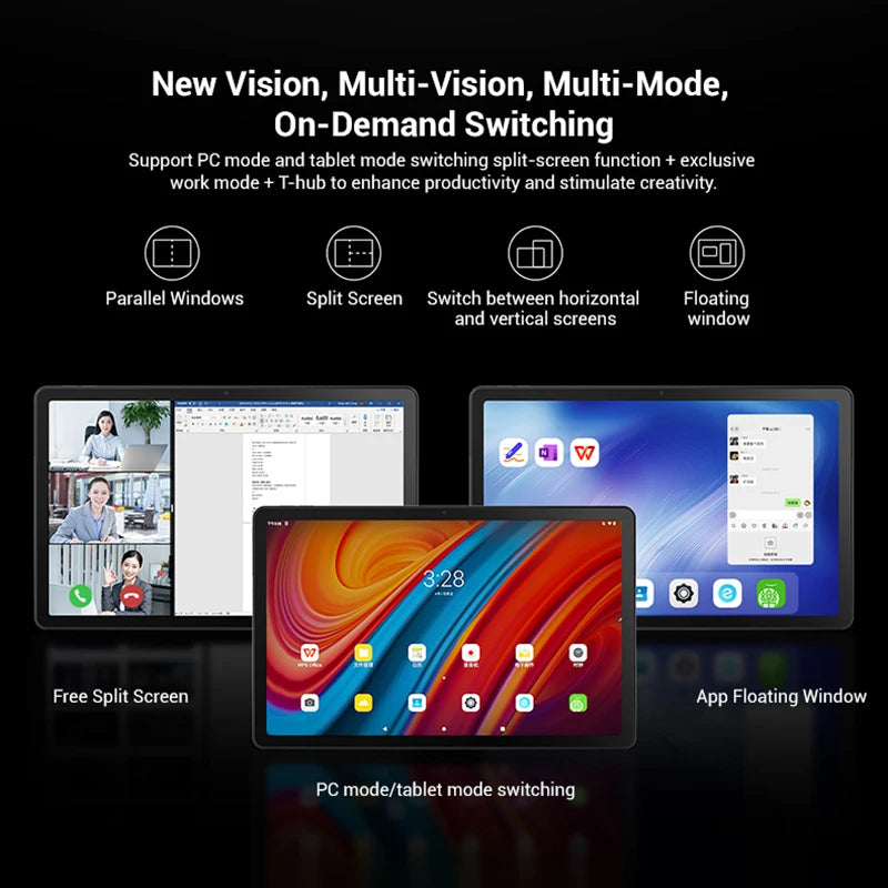 Original Lenovo K10 Pro 10.6 inch 4G WIFI Tablets PC 6GB 128GB Android 12 Qualcomm 6225 Octa Core Support Face Identification