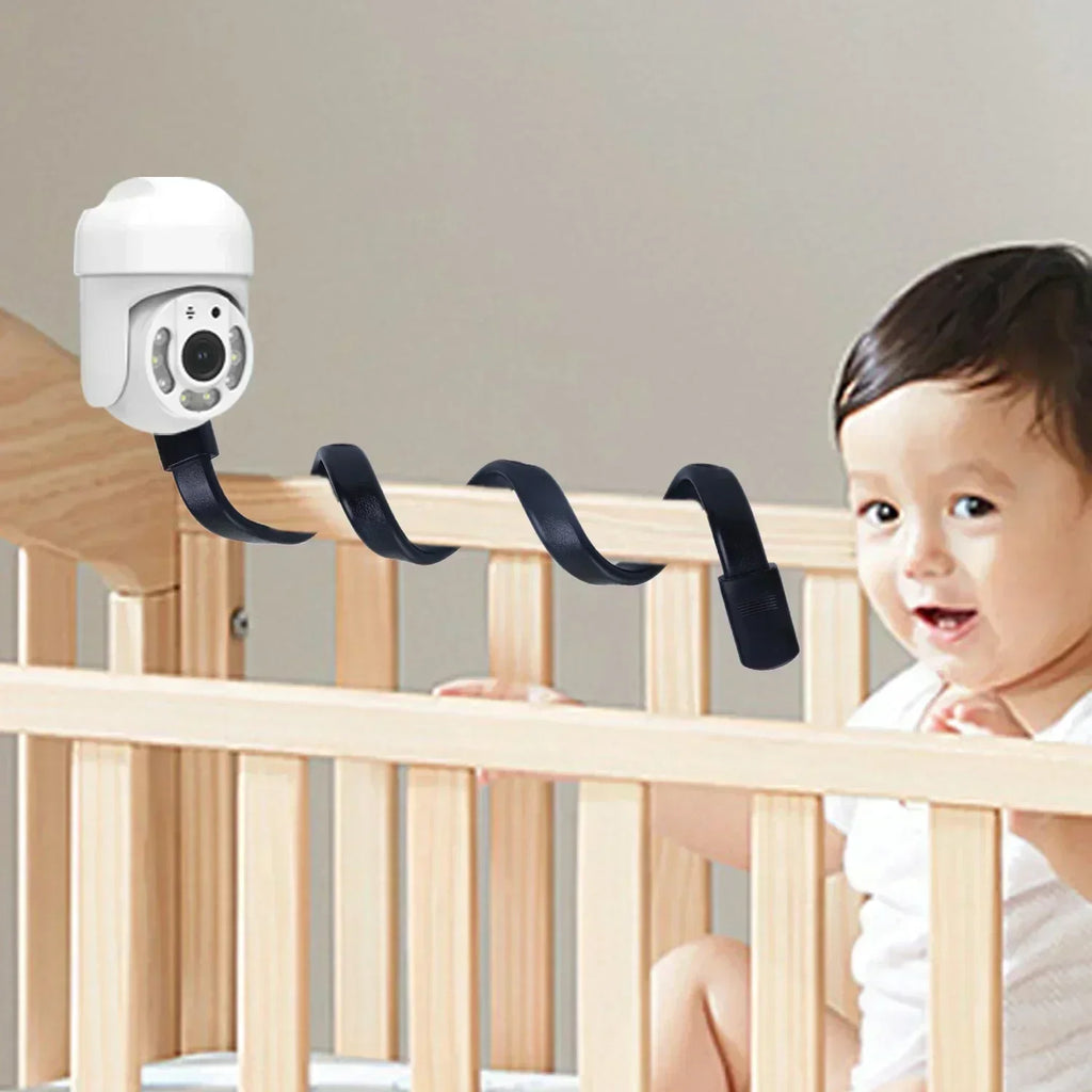 Universal Thread Gooseneck Camera Stand Silicone Webcam Stand 360° Adjustable Holder Creative Bracket Home Baby Monitor Bracket