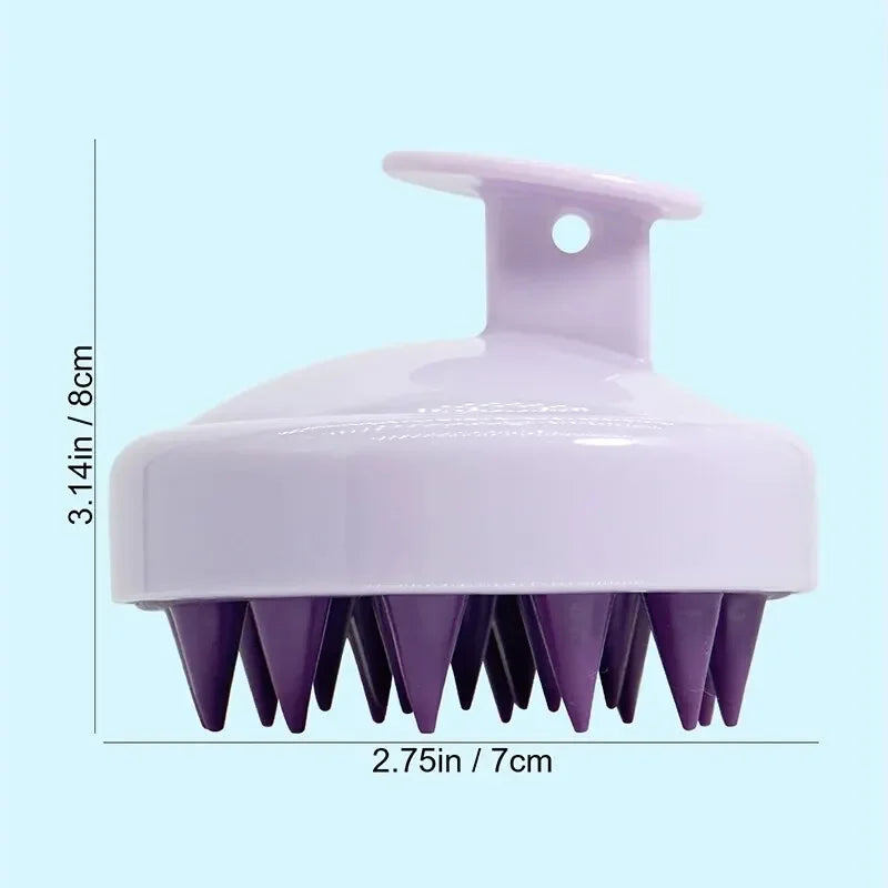 1 pcs silicone soft shampoo brush scalp massage comb thoroughly clean scalp body massage brush hair salon hair brush