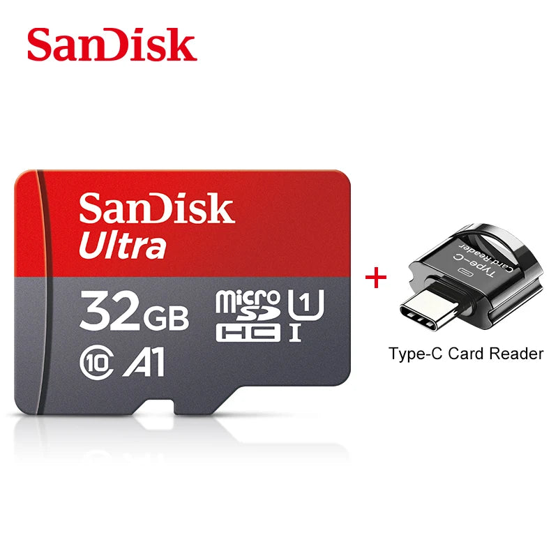 100% Original SanDisk Micro tf SD Card Class 10 TF Card 32GB 64GB 128GB Memory Card for Phone Tablet Flash Card