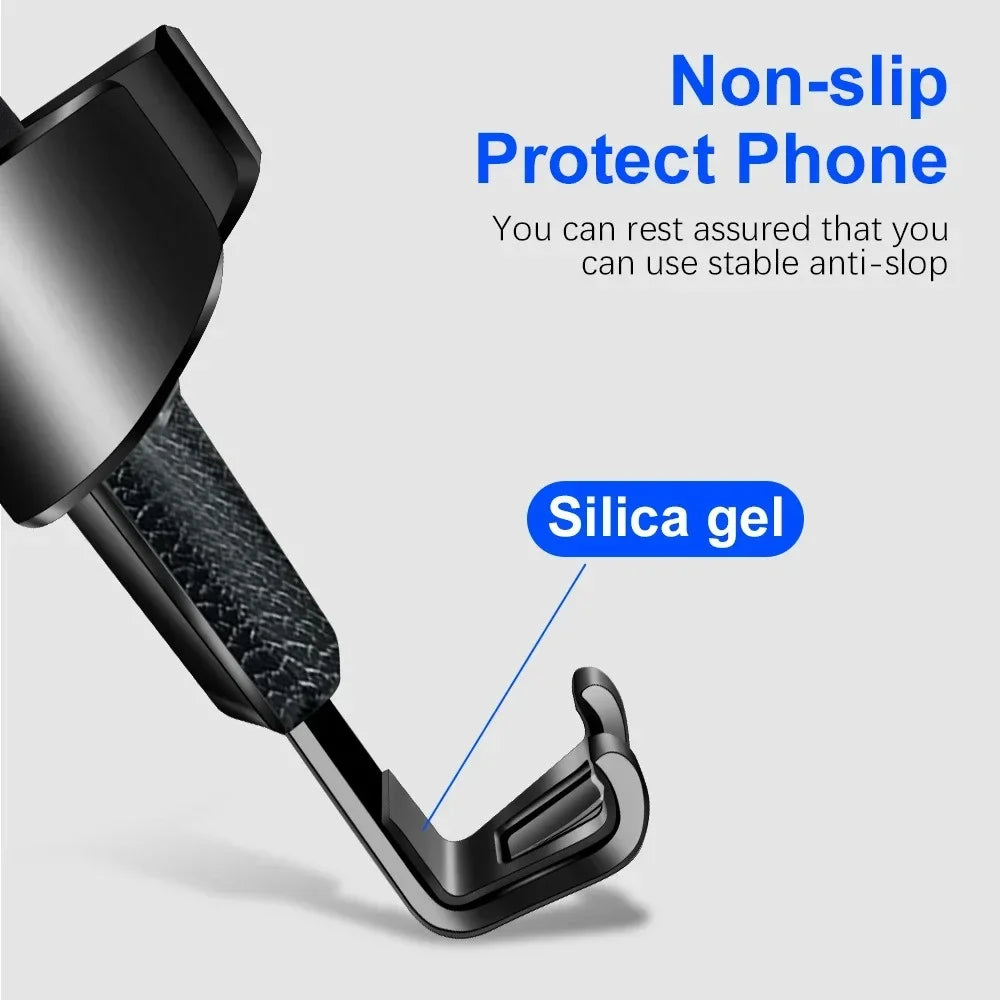 Car Air Vent Clip Mount Bracket Gravity Support Bracket Car Mobile Phone Holder For iPhone Xiaomi Samsung GPS Navigation Holder