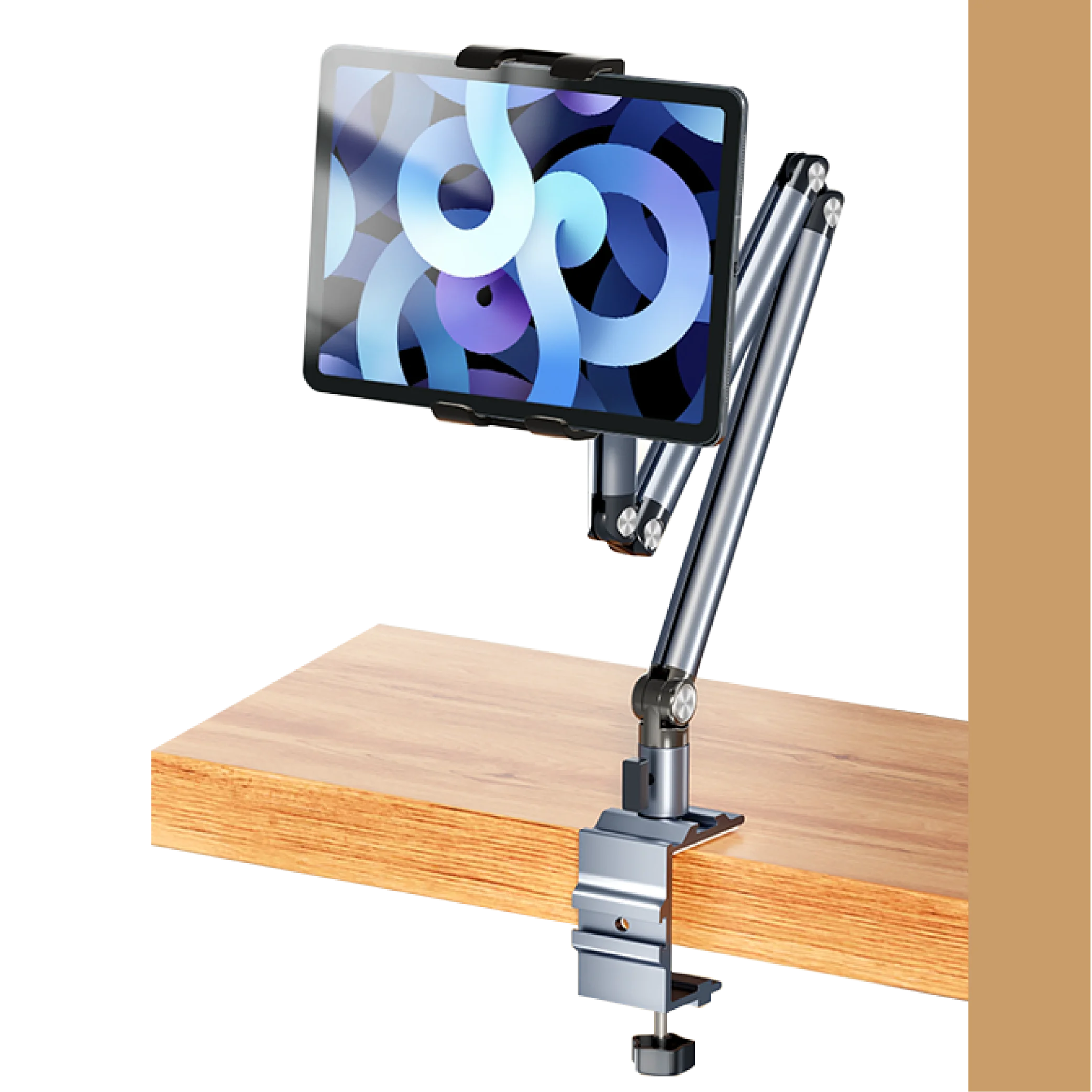 Artpowers Adjustable Tablet Stand Foldable Aluminum Universal Holder 360 Degree Rotation for 4-12.9Inch forVESE Portable Monitor