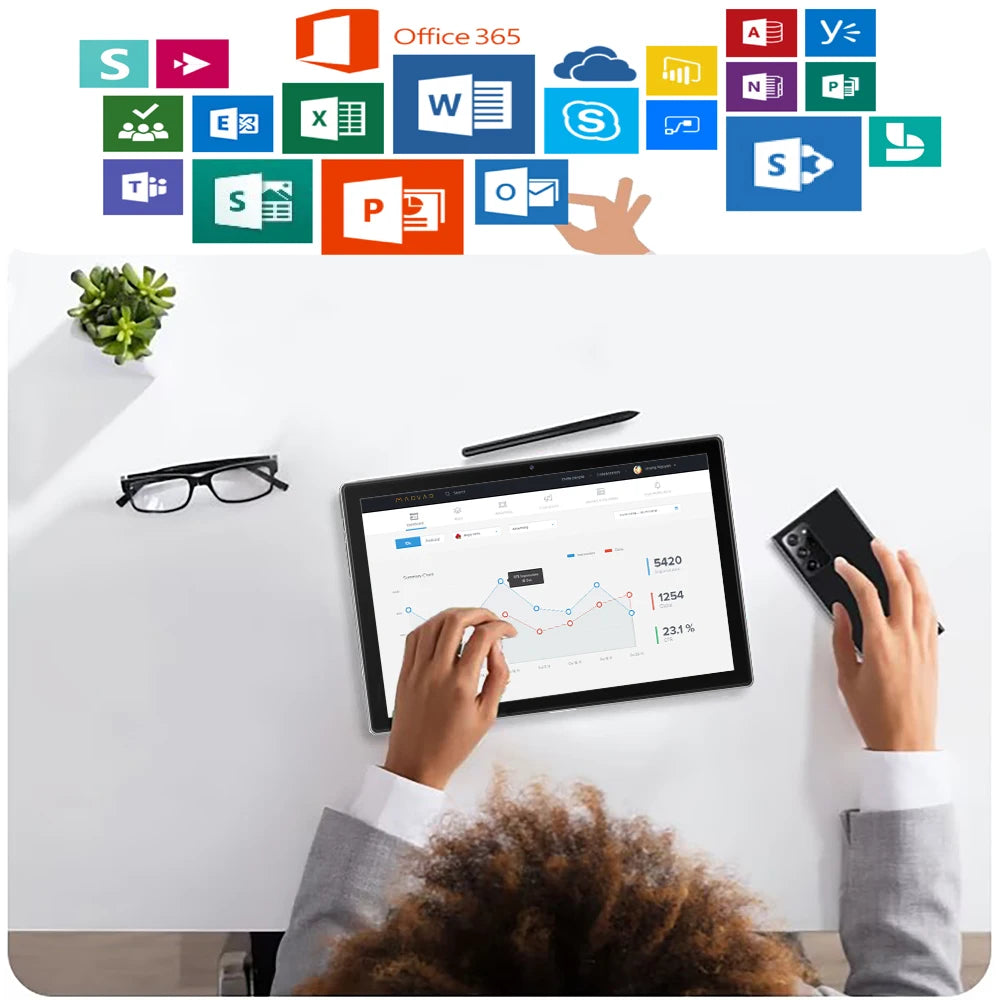 2024 Global Version 5G WiFi Tablets 10.1 Inch 4G LTE Phone Call Dual SIM Dual WiFi Octa Core 8GB RAM 128GB ROM Education Tablet