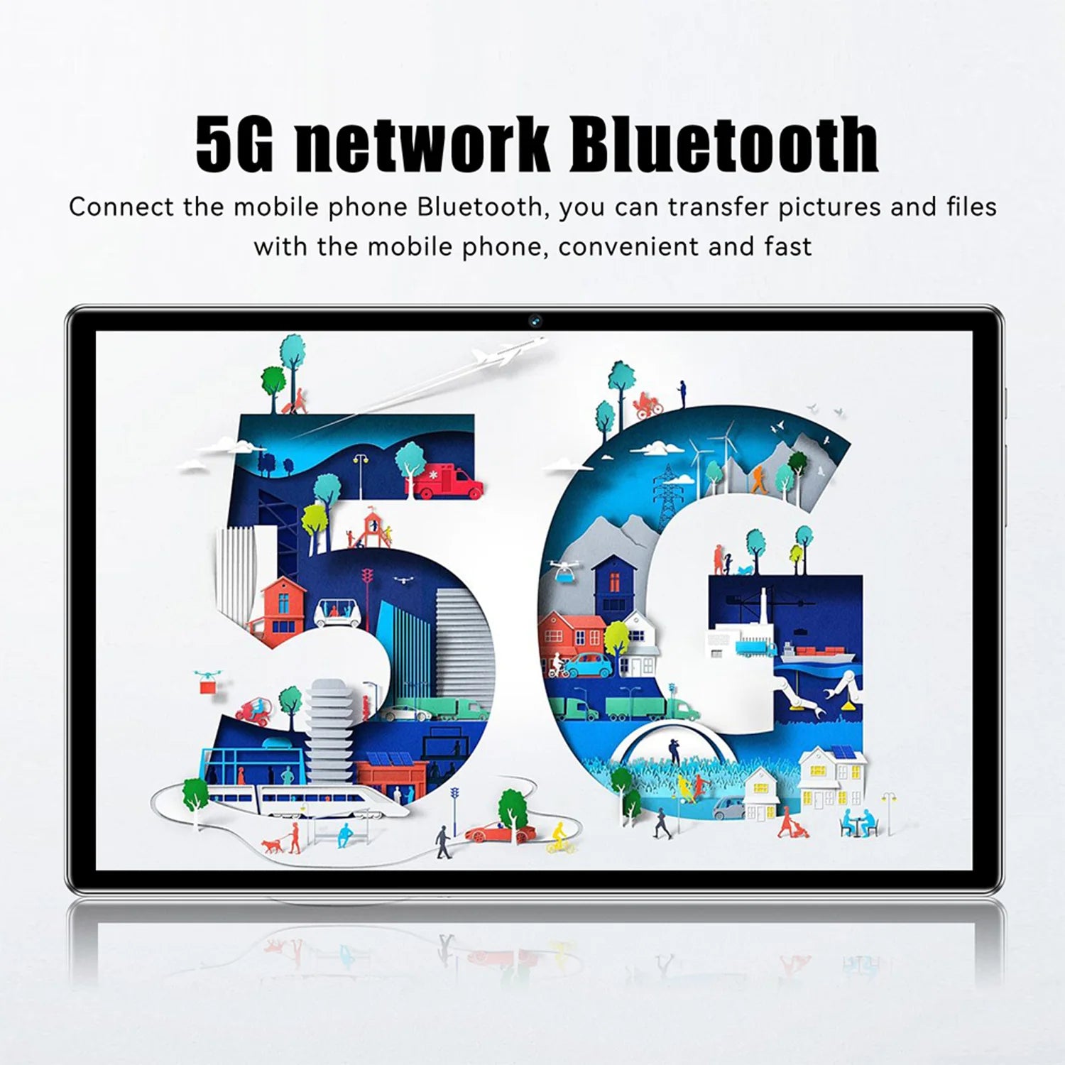 New Arrival 10.1 Inch Octa Core Android Tablets 6GB RAM 128GB ROM 4G Dual SIM Network AI Speed-up Tablet Bluetooth WiFi 6000mAh