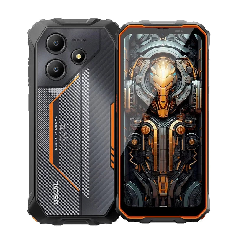 Blackview OSCAL Marine 2 Rugged Smartphone Android 15 11000mAh Battery AI Phone 6.56Inch HD+ Unisoc T615 8GB+256GB Cellphone NFC