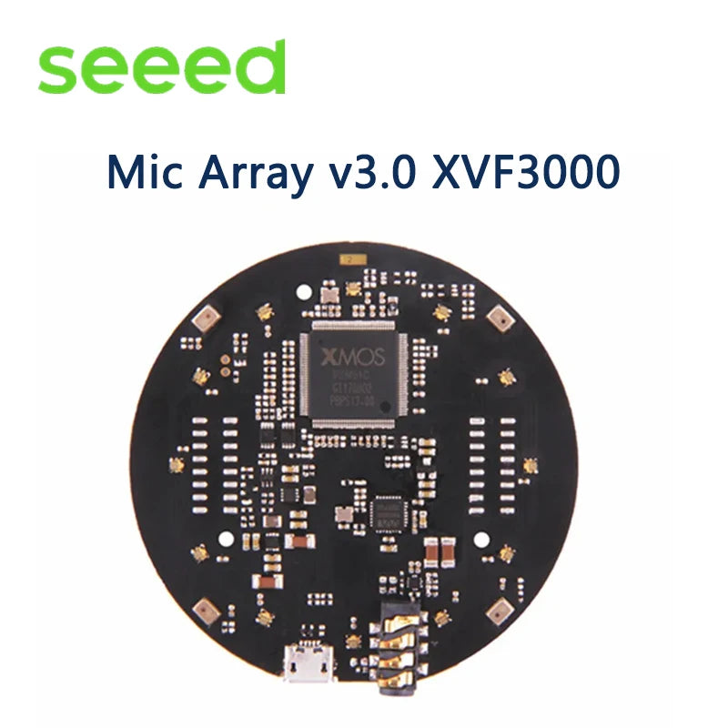 Seeed ReSpeaker Series Mic Array V3.0/USB Mic Array XVF3000 XMOS XVF3800 ESP32S3 AI-powered Optional,4-Mic Array for Clear Voice