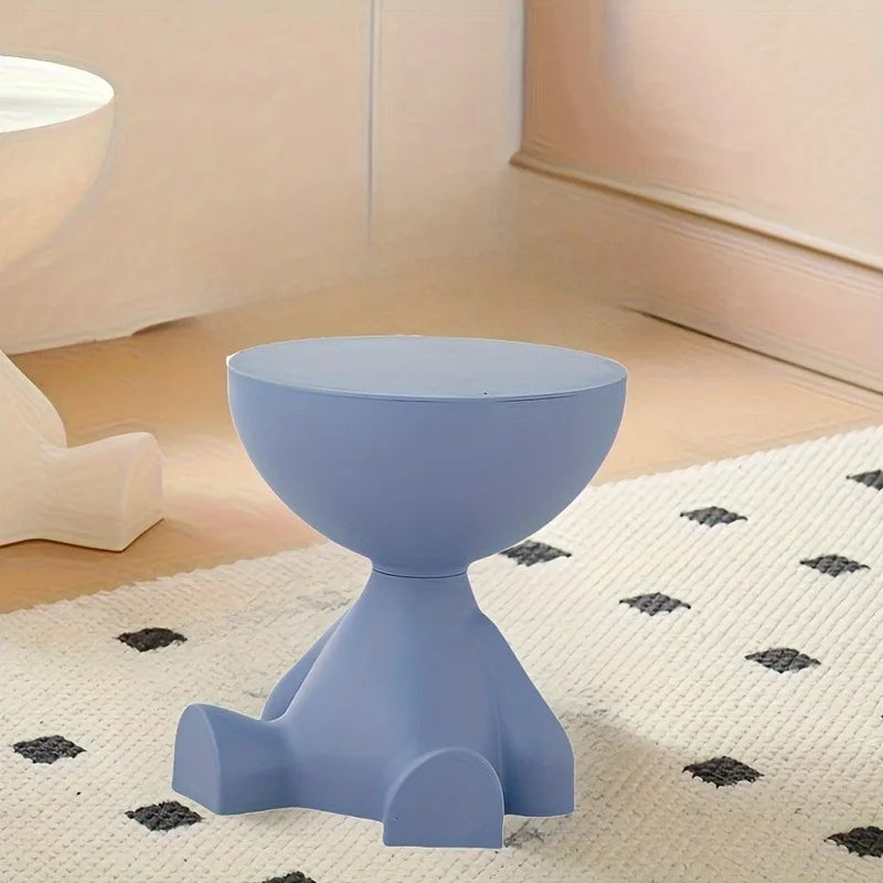 Light Luxury Cartoon Sofa Edge Table Creative Flat Head Coffee Table Small Household Plastic Coffee Table Furniture Side Table