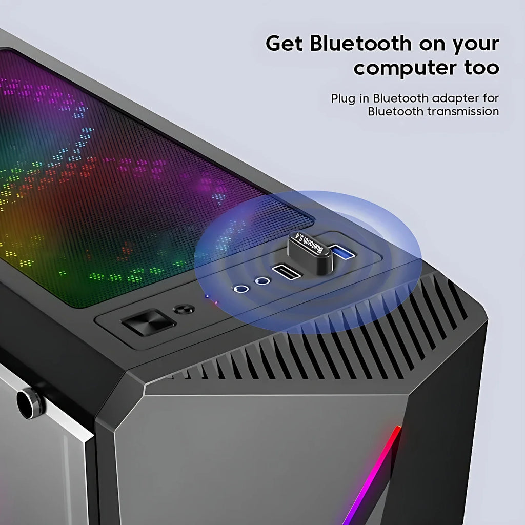 Bluetooth 5.4 USB Transmitter Wireless Adapter for PC Wireless Mouse Keyboard Bluetooth Headset Compatible with Windows 8.1/10/1