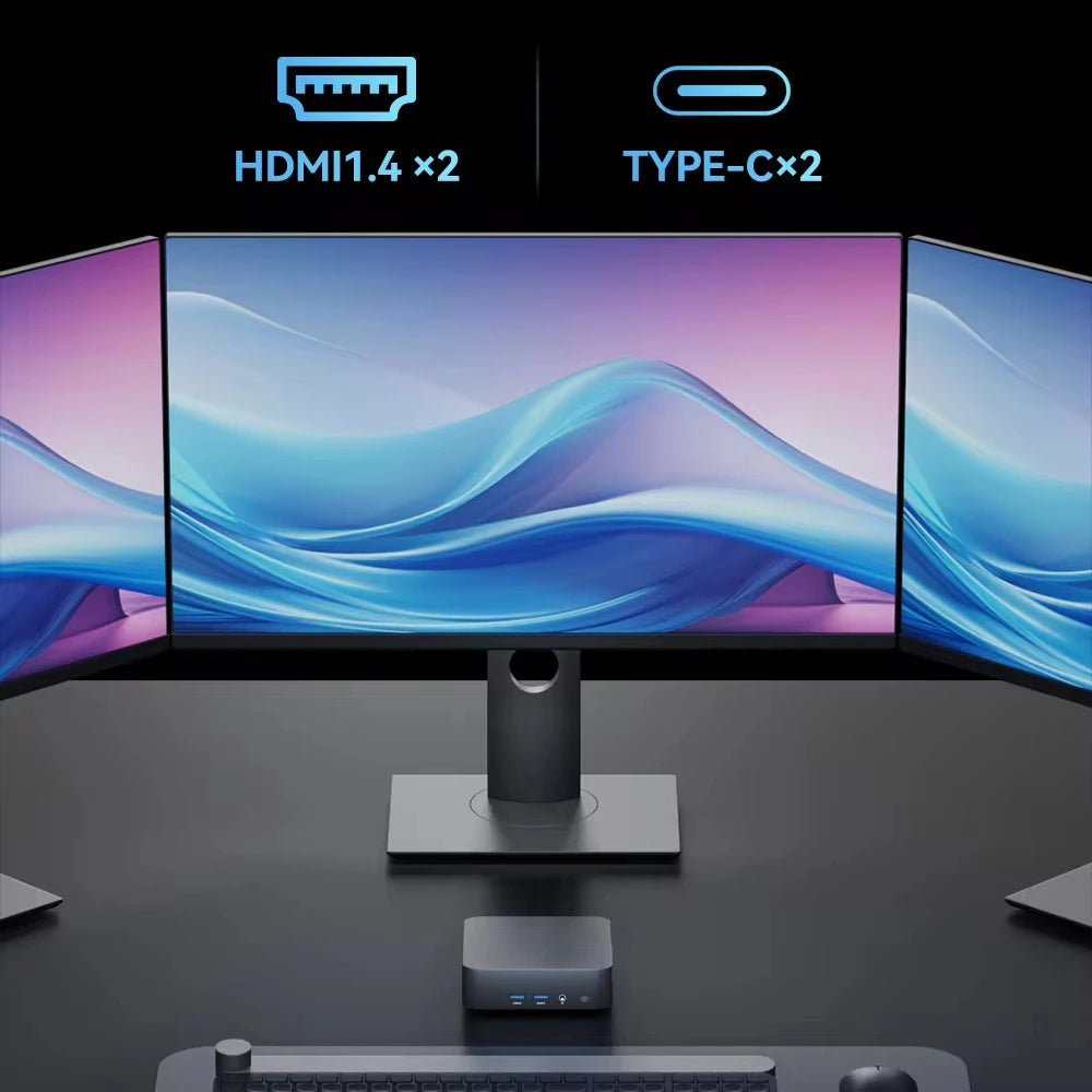 2025 Mini PC Windows 11 Intel Core i9 8950HK Celeron N5095 Portable Desktop PC 16GB DDR4 1TB 2TB SSD WiFi 6 Gaming Computer