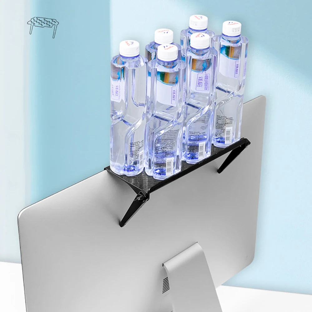 TV Screen Top Storage Shelves Adjustable Monitor Storage Rack Computer Desktop Display Stand TV Router Storage Rack Organizer