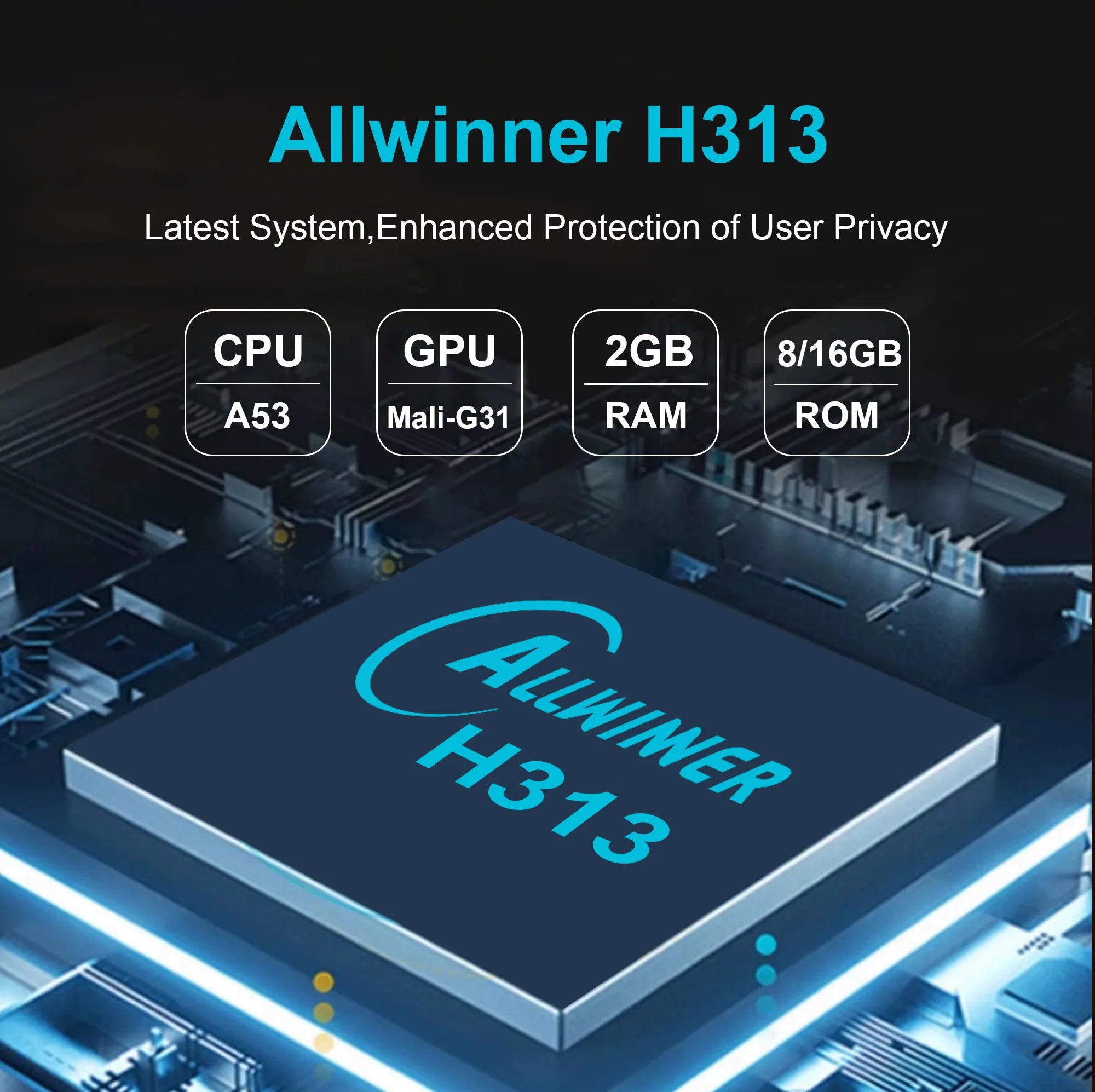 Mortal T1 WIFI6 Smart TV Box Android 14 AllwinnerH313 Home Theater 2G8G16G Bluetooth Support 4K Free & Live TV Set Top Box