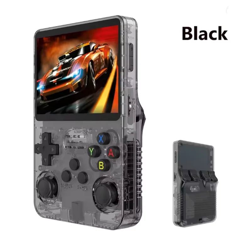 Open Source R36S Retro Handheld Video Game Console Linux System 3.5 Inch IPS Screen Portable Pocket Video Player R35S 64GB Games