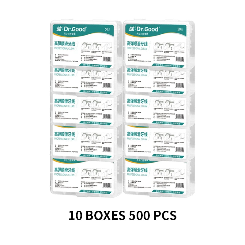 1/2/3/5/10 Box Portable Disposable Dental Floss Plastic Toothpick High-tension Dental Floss Stick Dental Floss Box ﻿Oral Care