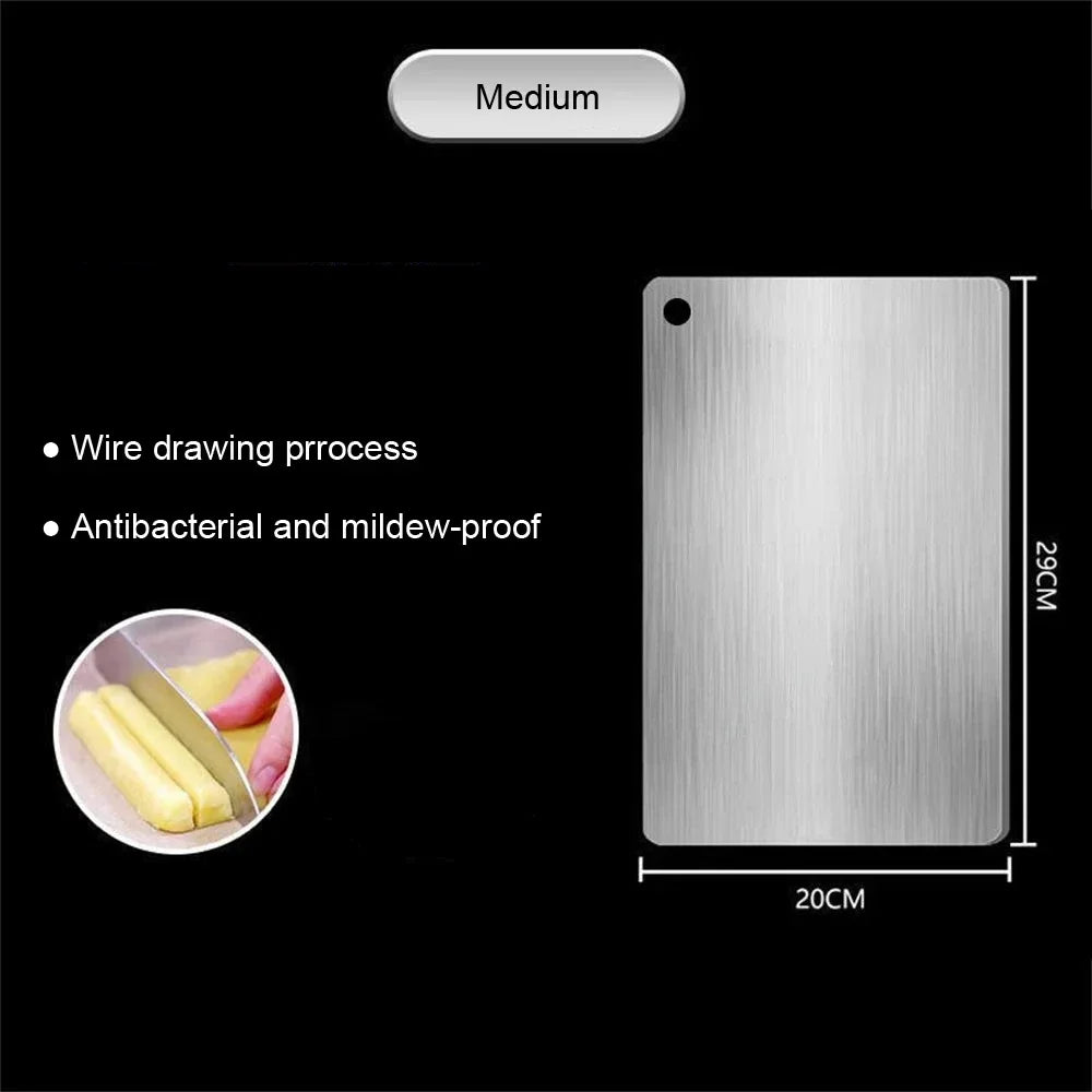 Stainless Steel Panel and Chopping Board Kitchen Household Thickened Double Sided Cutting Board Block Kneading Dough Boards