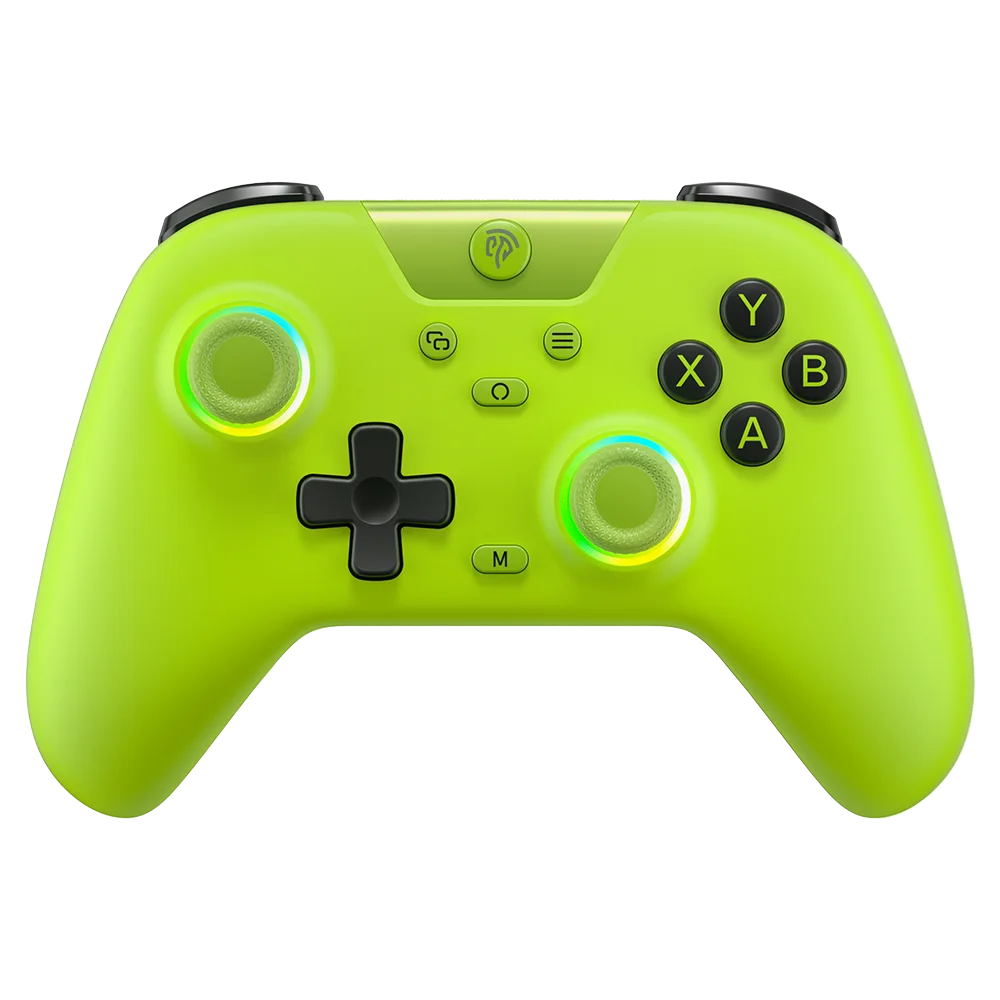 EasySMX X05 Wireless Gamepad Bluetooth Gaming Controller Compatible with PC/Phone/Switch/ Steam Gamer, RGB Light, Hall Effect