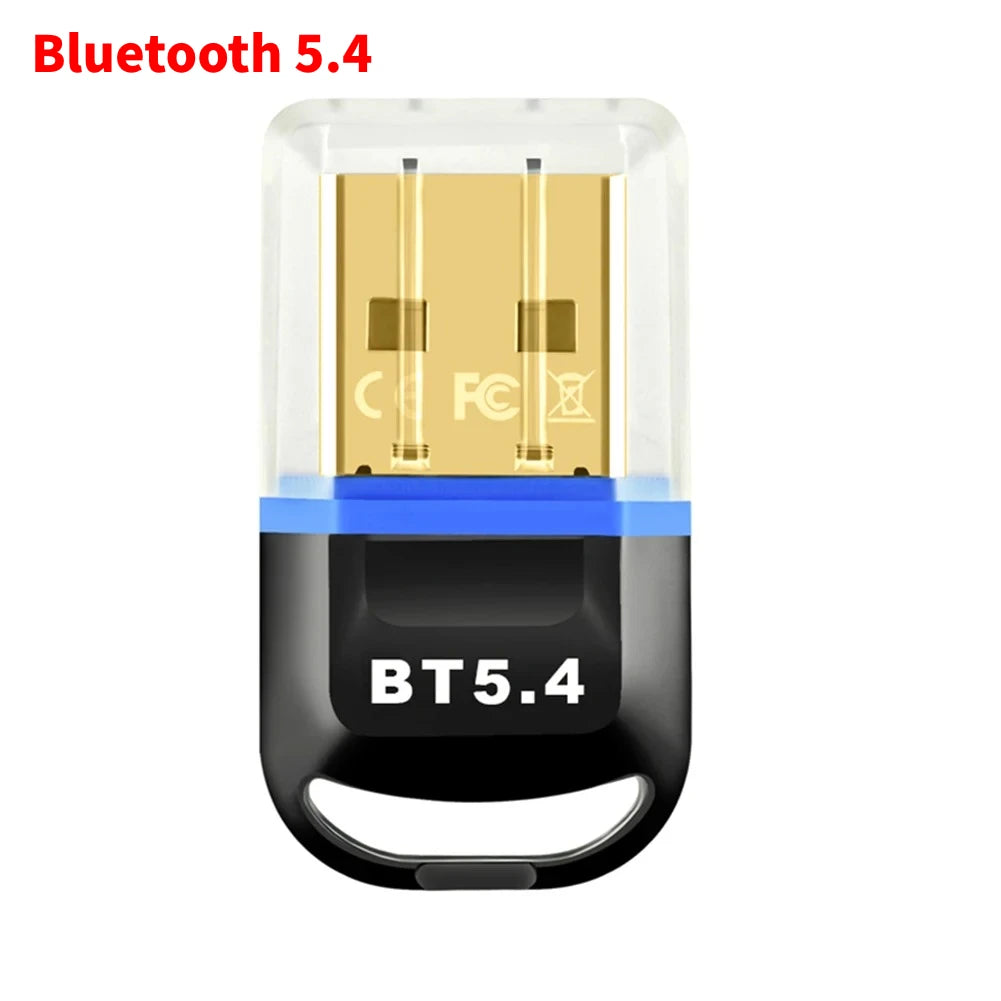 USB Bluetooth 5.4 5.3 Dongle Adapter for PC Speaker Wireless Mouse Keyboard Music Audio Receiver Transmitter Drive free