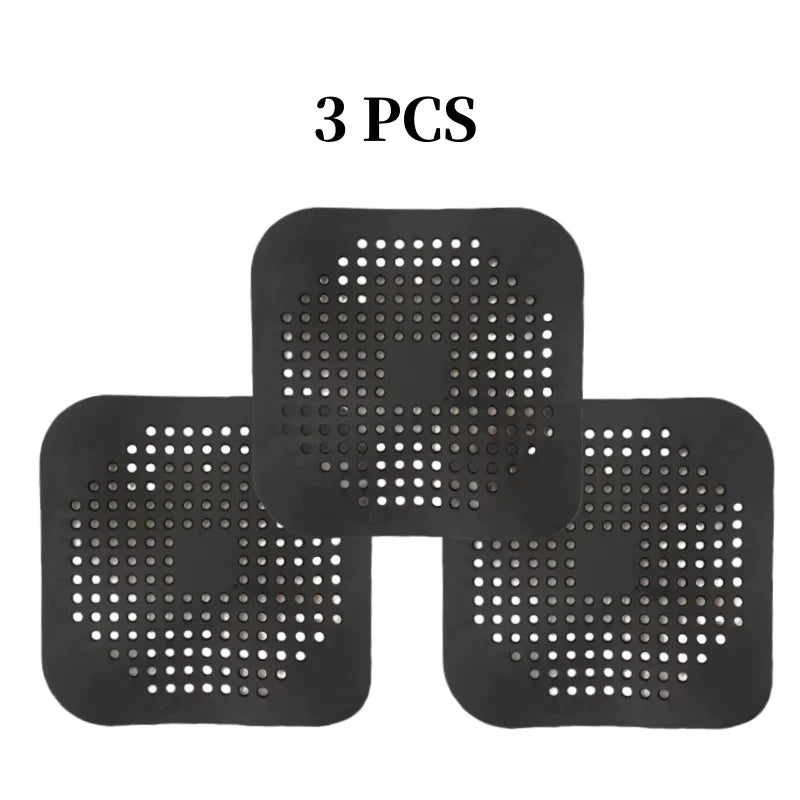 Silicone With Suction Cup Floor Drain Sticker Bathroom Sewer Hair Filter Drain Cover Home Floor Drain Mat Bathroom Accessories