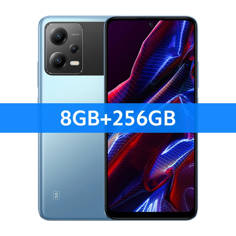 Global Version POCO X5 5G 128GB/256GB Cellphone 120Hz AMOLED DotDisplay Snapdragon 695 NFC 33W Fast Charging 48MP Camera