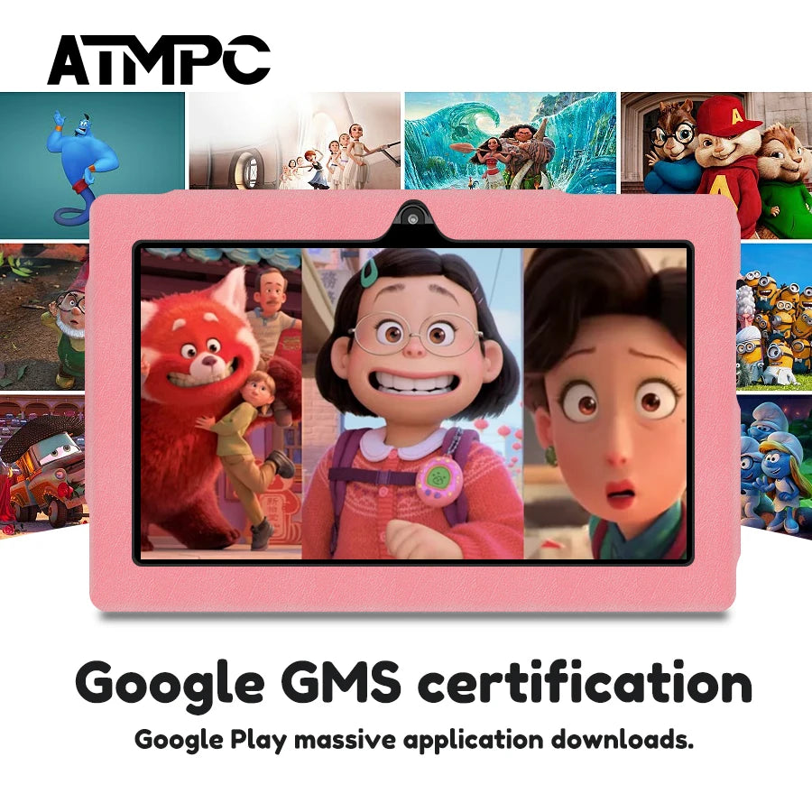 ATMPC 7 Inch Tablet, Android 11, 3GB RAM+32GB ROM Tablet PC Quad Core Processor, HD IPS Display, Dual Camera, WiFi 128GB Expand