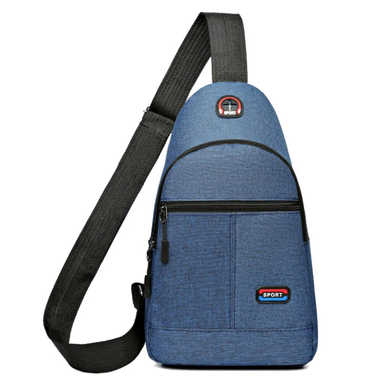 Chest Bag Men's One Shoulder Crossbody Bag Large Capacity Outdoor Sports And Leisure Fashion Small Shoulder Bag Large Capacit