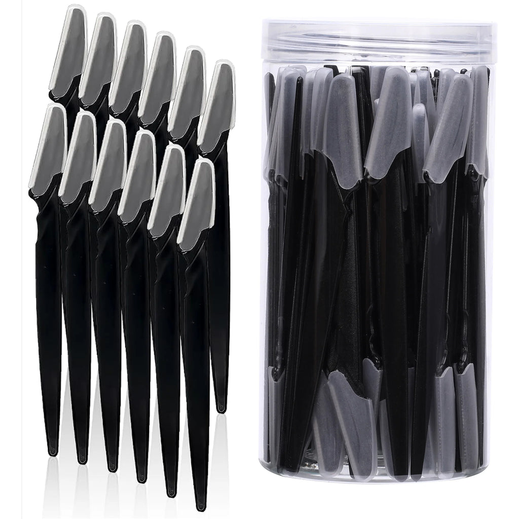 10/40Pcs Eyebrow Trimmer Face Blade Shaver Portable Eye Brow Epilation Hair Removal Safety Eyebrow Cutting Woman Makeup Tools