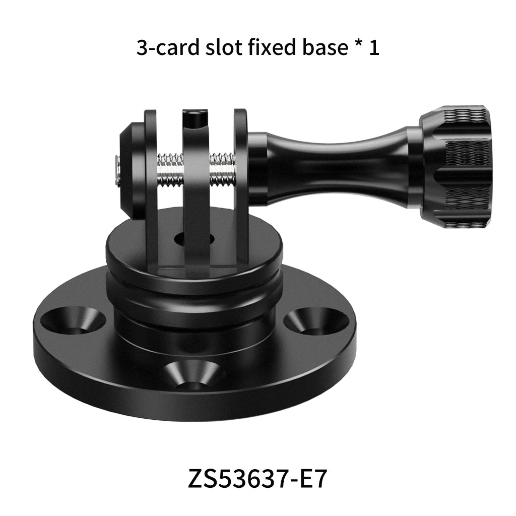 Wall Mount 1/4 3/8 M6 Thread Fixed Plate 17mm Ball Head Adapter for Gopro Camping Light Stand Projector Holder Monitor Bracket