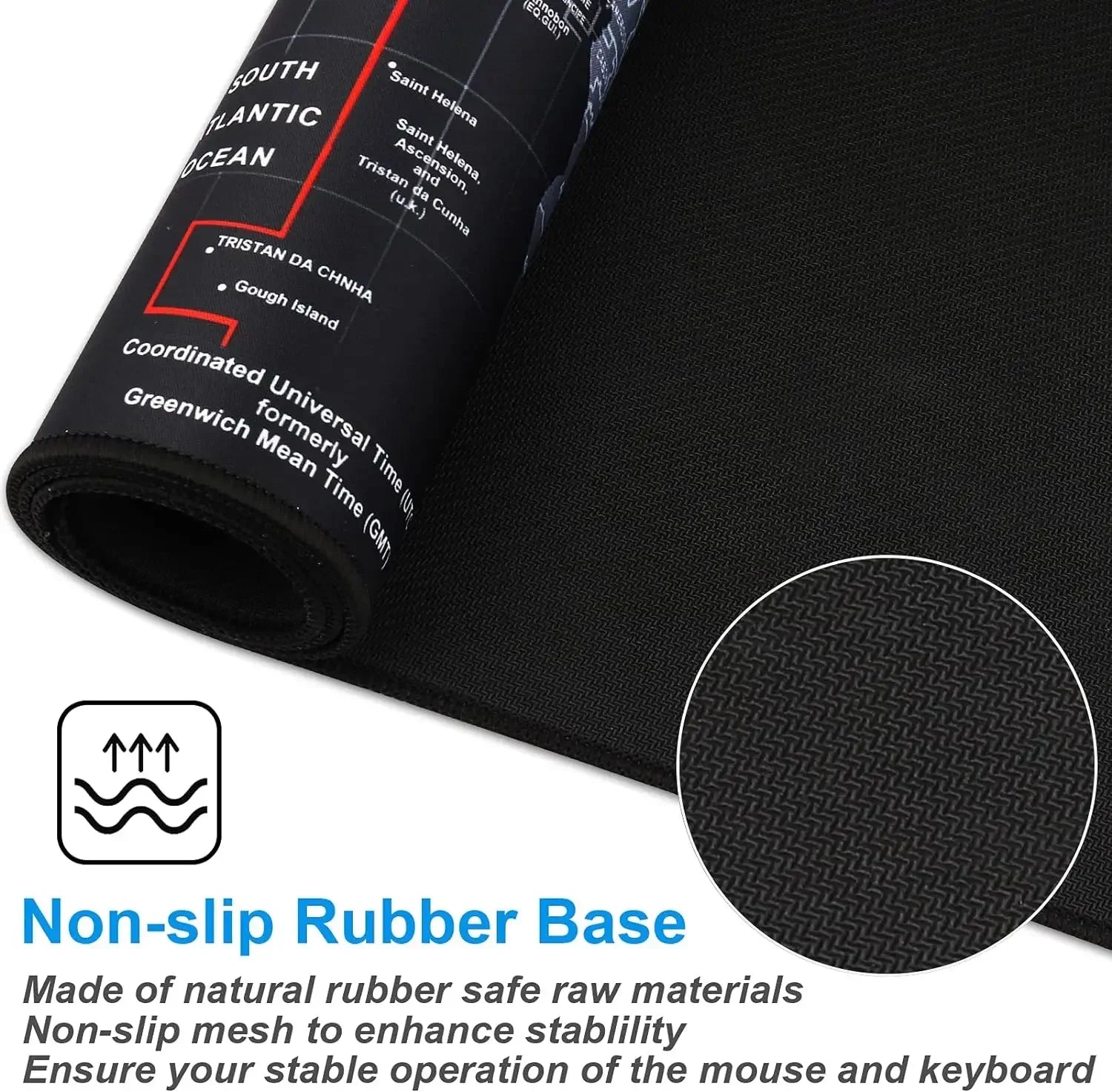 Map Mouse Pad Large Map Desk Mat Protector Gaming Mousepads Office Table Decor Keyboard Long Padding Notebook Computer Gamer Mat