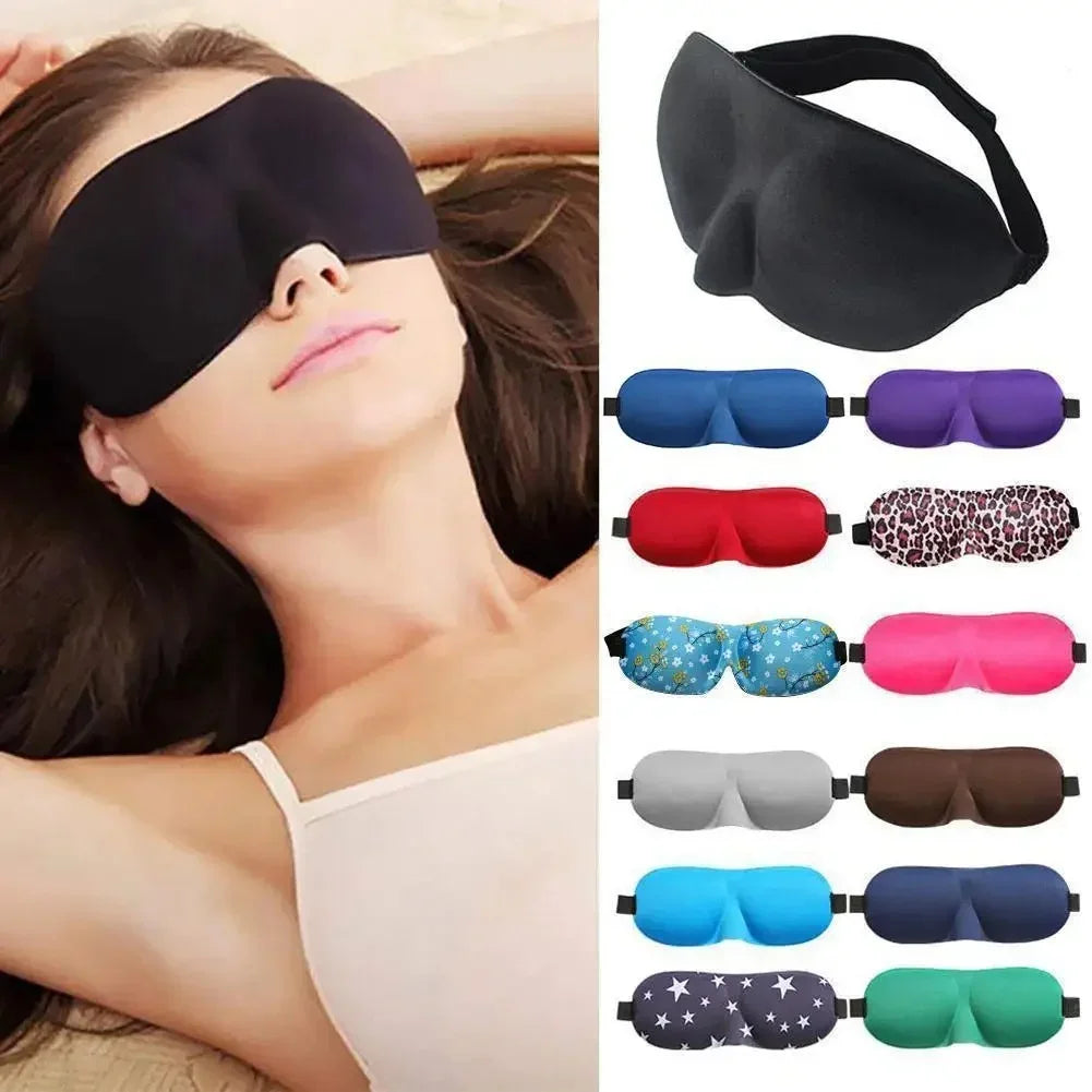 Breathable 3D Sleeping Eye Mask Strong Blackout Eye Mask Eye Mask Soft Portable Blindfold Travel Eyeshade for School Home Office