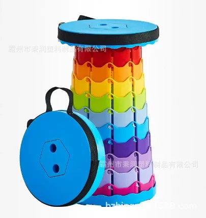 Retractable Foldable Stool Chair for Outdoor Camping, Compact Lightweight Aluminum Fishing Bench with Storage Bag, High Strength