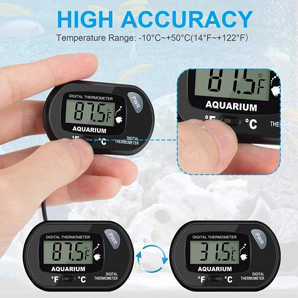 ST-3 Waterproof Electronic Digital Thermometer Aquarium Fish Tank  Bath Temperature Sensor Meter Temperature Monitor Detector