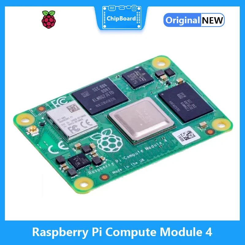 Raspberry Pi CM4 with WiFi Bluetooth Support - 1GB/2GB/4GB/8GB RAM And eMMC Storage (8GB/16GB/32GB) Lite Option Av