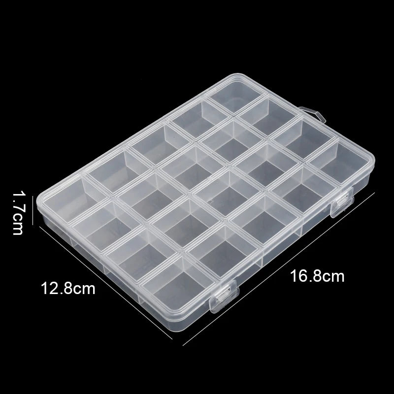 Plastic Storage Box 28 Grid With Slot Beaded Anti-string Grid  Jewelry Classification Parts Division Box Jewelry Box Organizer
