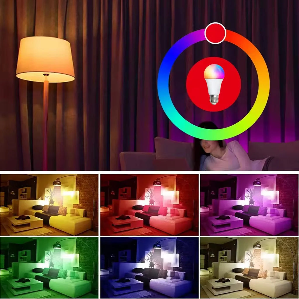 16 Colors RGB Colorful Infrared Remote Control Bulb 24 Key Remote Control Spotlight Color Changing Party Atmosphere Light
