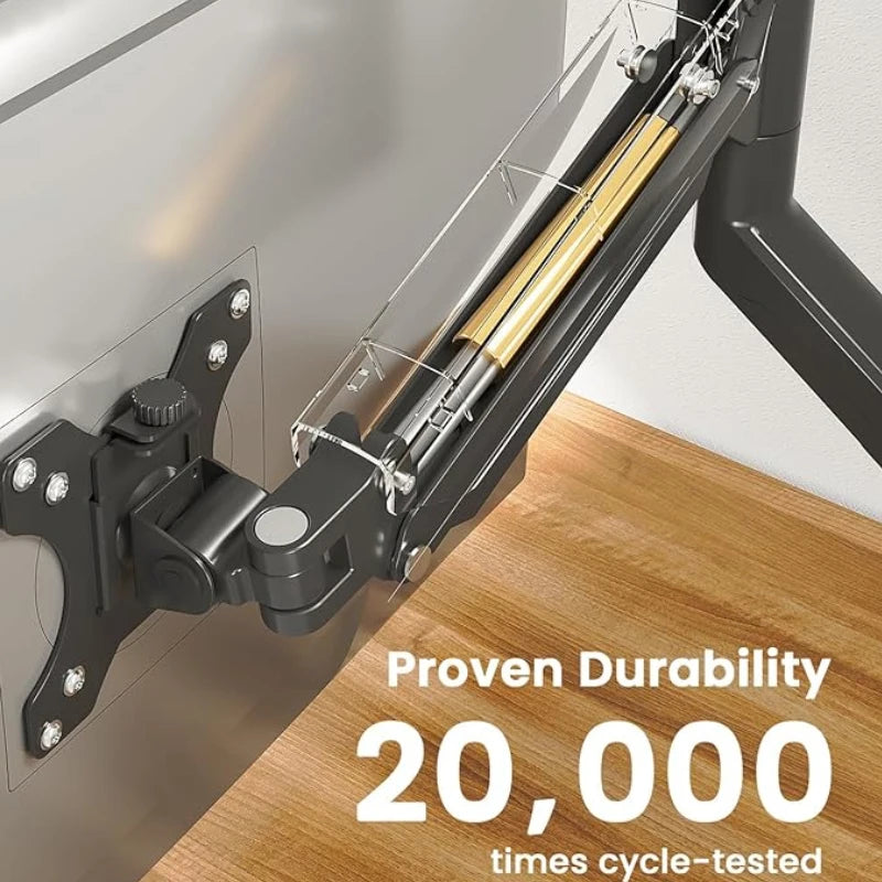 Single Monitor Bracket Up To 32 Inches And 19.8 Lbs Per Screen Computer Desk Mount Stand Adjustable Gas Spring