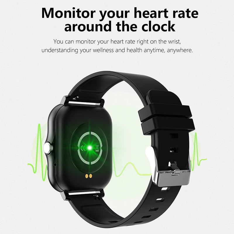 HOMEFISH Smart Watch Android Phone 1.44''Inch Color Screen Bluetooth Call Blood Oxygen/Pressure Monitoring Smart Watch Women Men