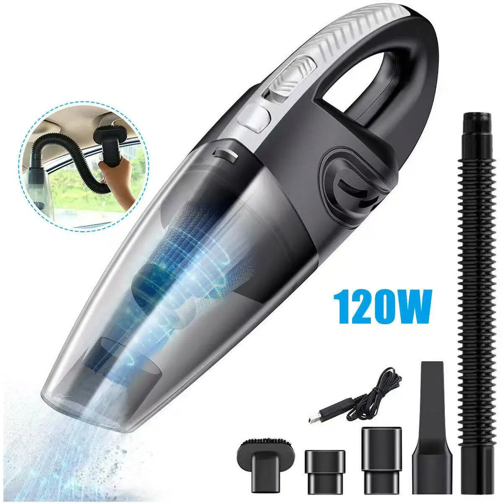 Portable Wireless Vacuum Cleaner Powerful Suction Rechargeable Handheld Vacuum Cleaner Quick Charge for Car Home Pet Hair
