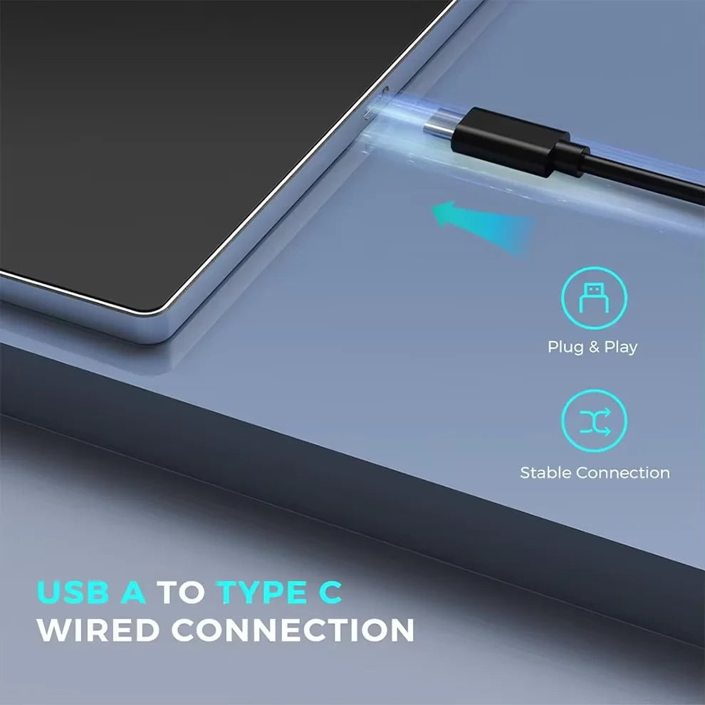 Jomaa Wired Trackpad Muti-Touch,Touchpad with High Precision USB Touchpad for Windows 7/10/11 Laptop Notebook PC Computer, Black